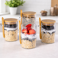 Airtight Glass Food Storage Jar – Bamboo Lid Pantry Container