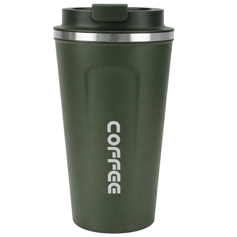 Reusable Stainless Steel Coffee Cup 510ml – Insulated & Leak-Proof