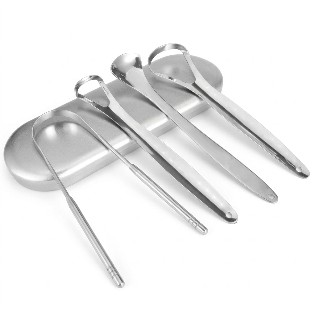 Stainless Steel Tongue Scraper | Oral Hygiene Tool — image 1