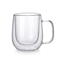 Double Wall High Borosilicate Glass Mug Heat Resistant Handle Coffee Milk Juice Water Cup Bar Drinkware Coffeeware Lover Gift — image 1