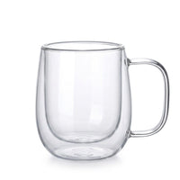 Double Wall High Borosilicate Glass Mug Heat Resistant Handle Coffee Milk Juice Water Cup Bar Drinkware Coffeeware Lover Gift — image 2