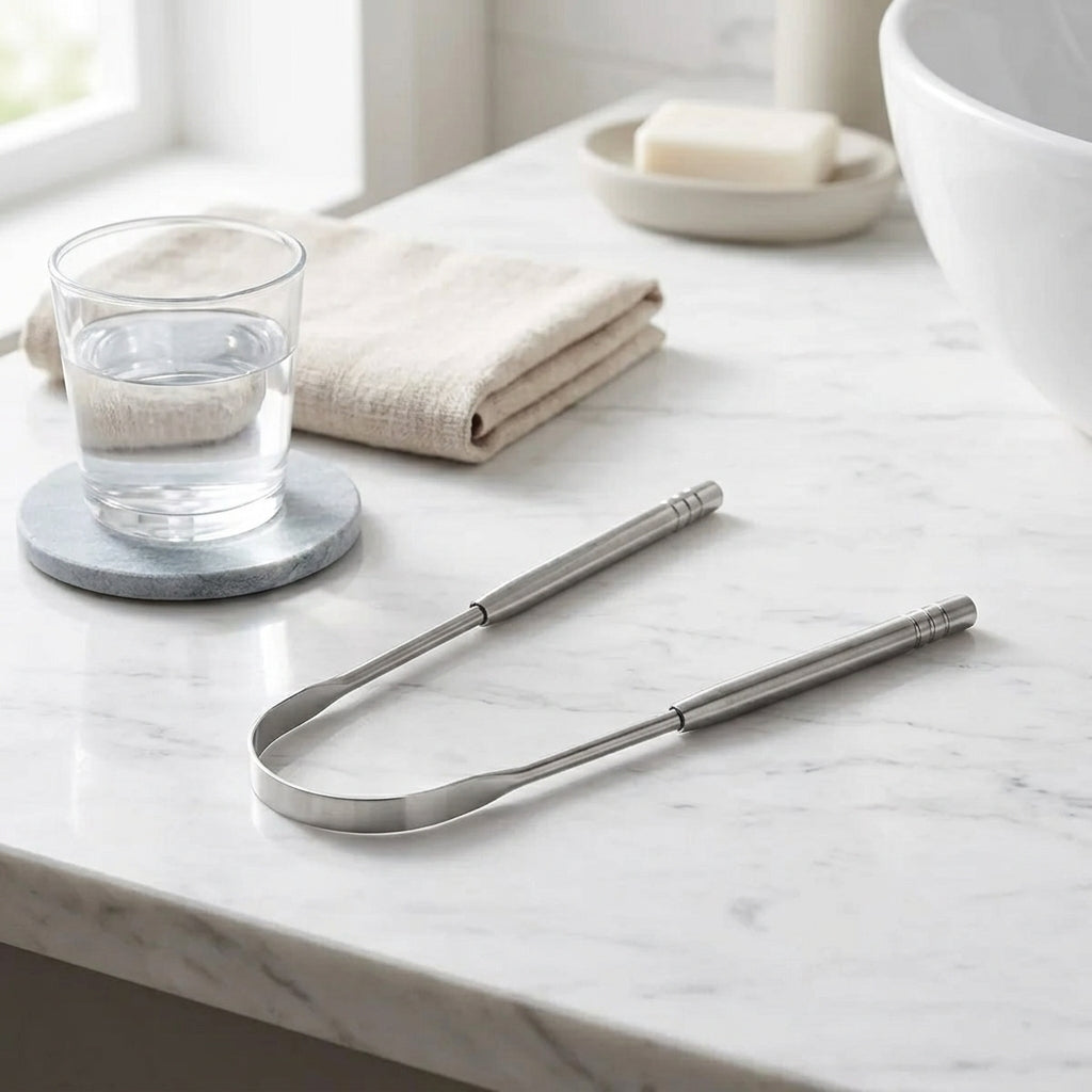 Stainless Steel Tongue Scraper | Oral Hygiene Tool — image 3