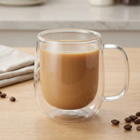 Double Wall High Borosilicate Glass Mug Heat Resistant Handle Coffee Milk Juice Water Cup Bar Drinkware Coffeeware Lover Gift — image 6