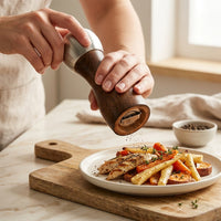 Leeseph Premium Beech Pepper Mill, Salt and Pepper Grinder - Precision Carbon Steel Rotor Use for Peppercorn, Sea Salt, Pepper — image 7