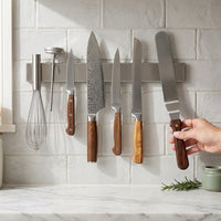 Stainless Steel Magnetic Knife Holder – Wall Mounted Utensil Strip — image 7