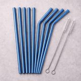 Reusable Stainless Steel Drinking Straws Set